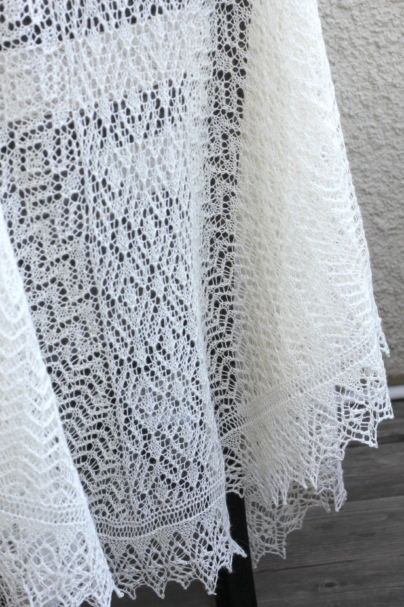 Lace wedding shawl