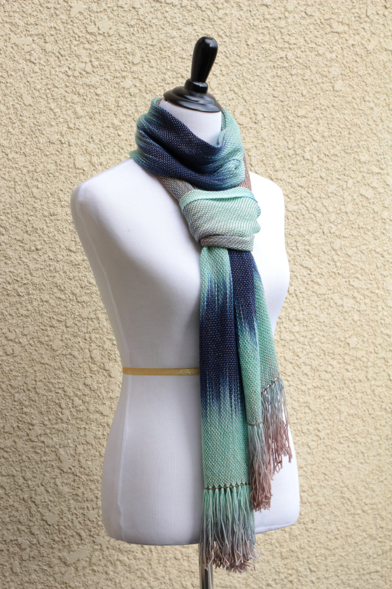 Hand woven scarf