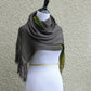 Woven grey and green wrap