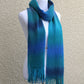 Blue and green scarf