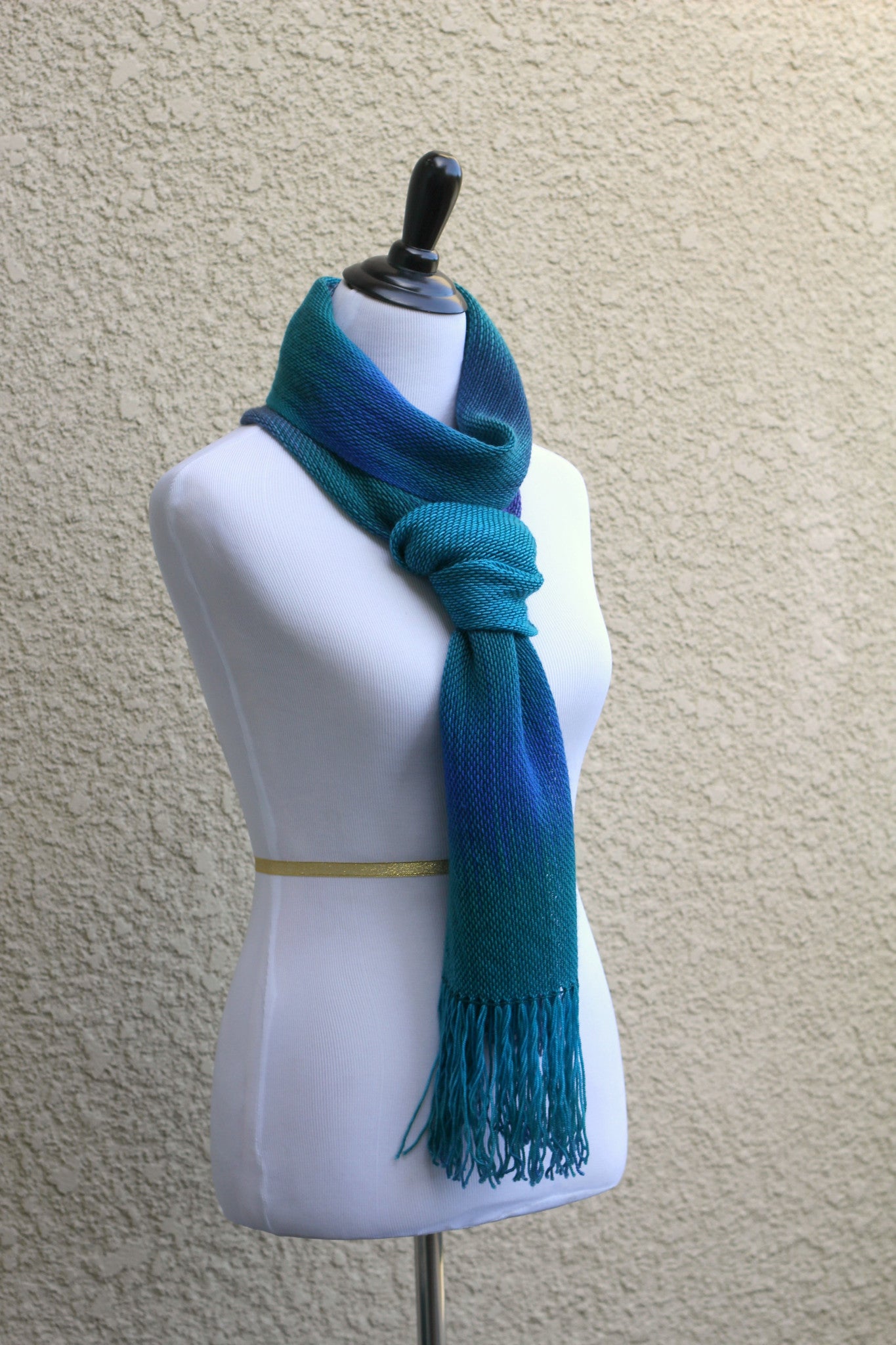 Teal scarf