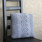 Knit pillow cover