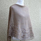 Knit lace shawl for women