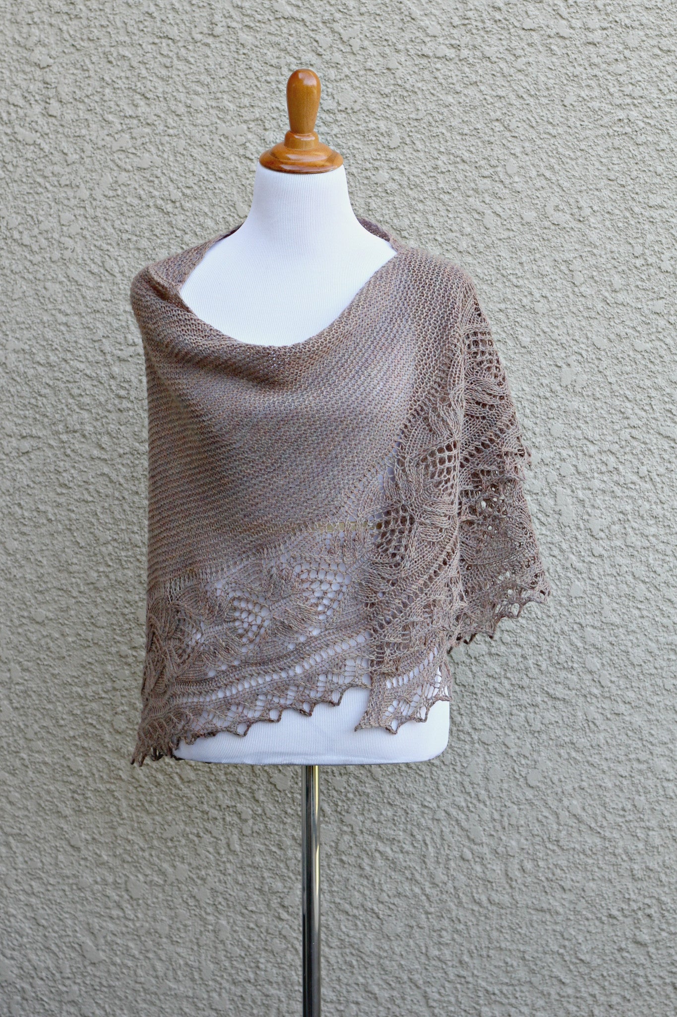 Knit shawl pattern