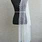 Knit wedding shawl