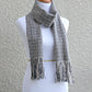 Grey woven scarf