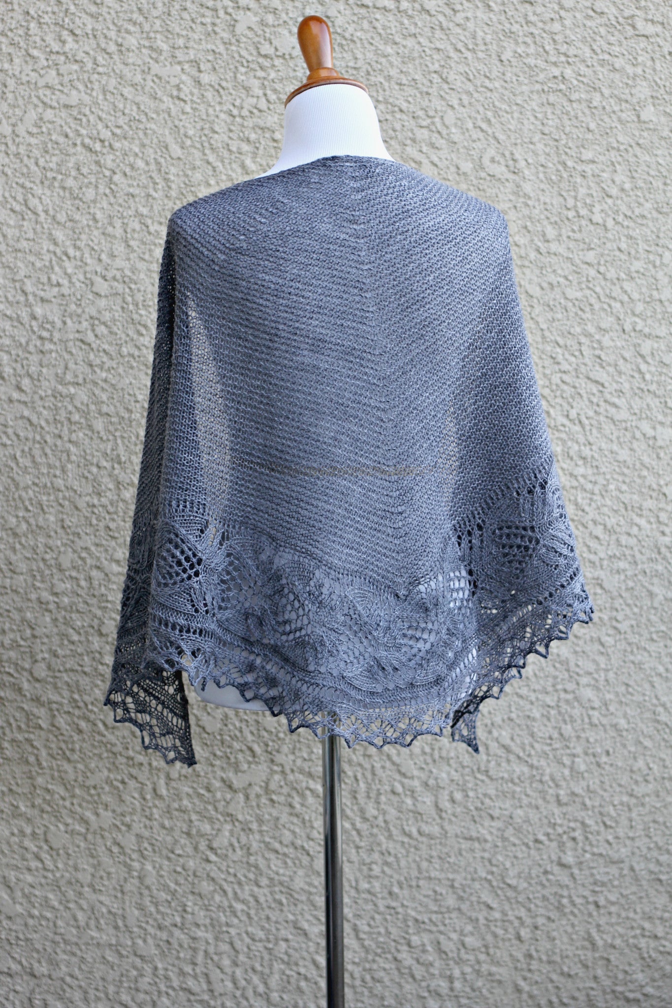 knit grey wrap for women