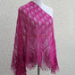 Fuchsia pink shawl