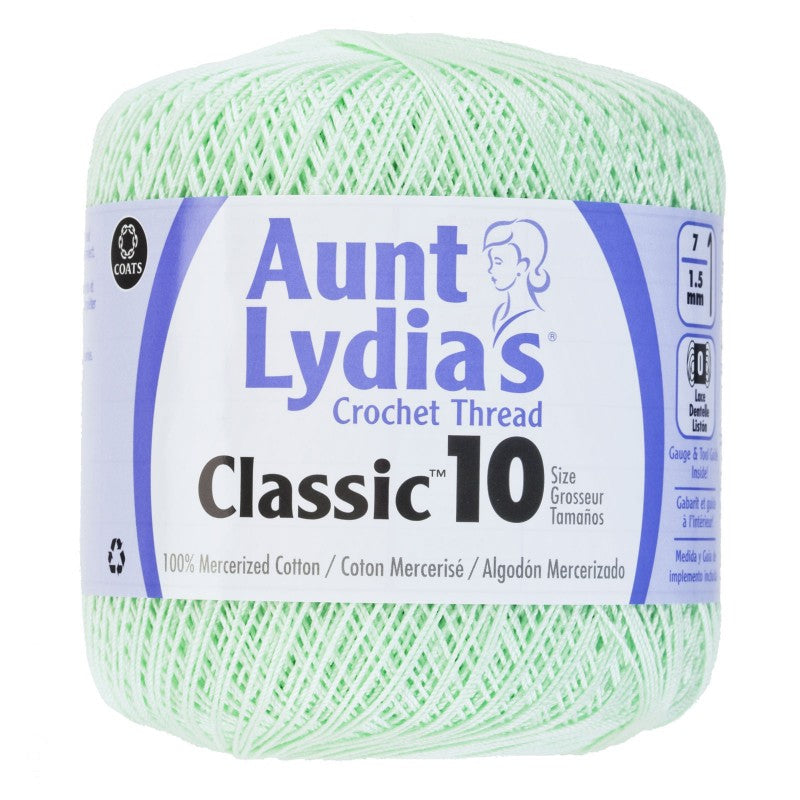 Coats & Clark Aunt Lydia's Blue Crochet Thread, 350 yd