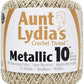 Aunt Lydia's Crochet Thread Classic Size 10, 350 yards per spool - Metallic