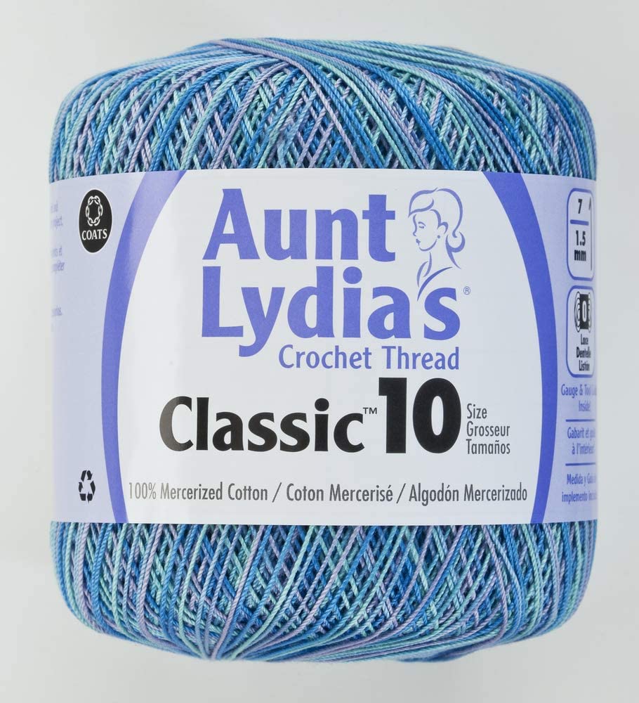 Aunt Lydia's Crochet Thread Classic Size 10, 350 yards per spool