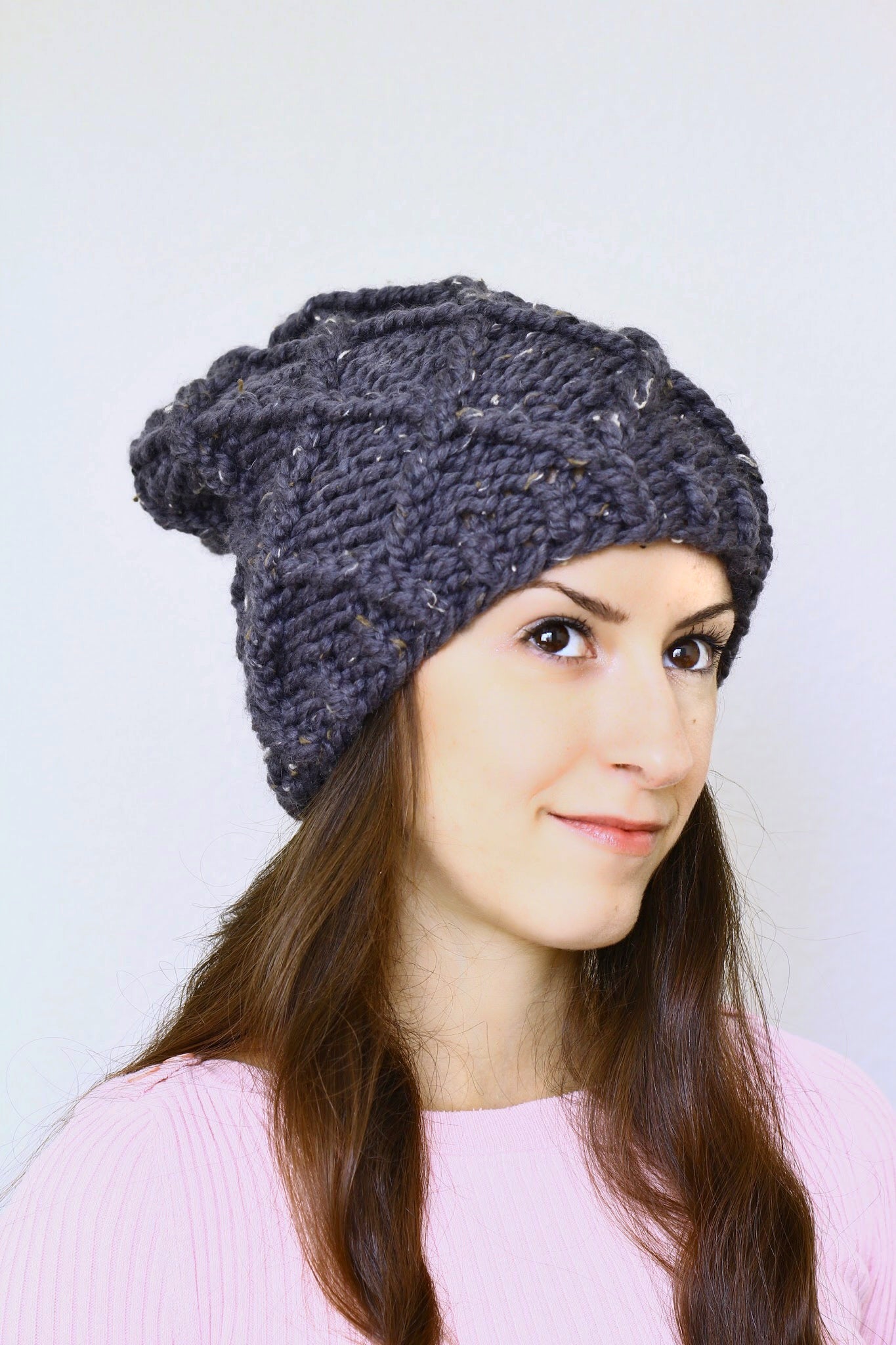 Knit hat pattern Carlin Hat, PDF pattern