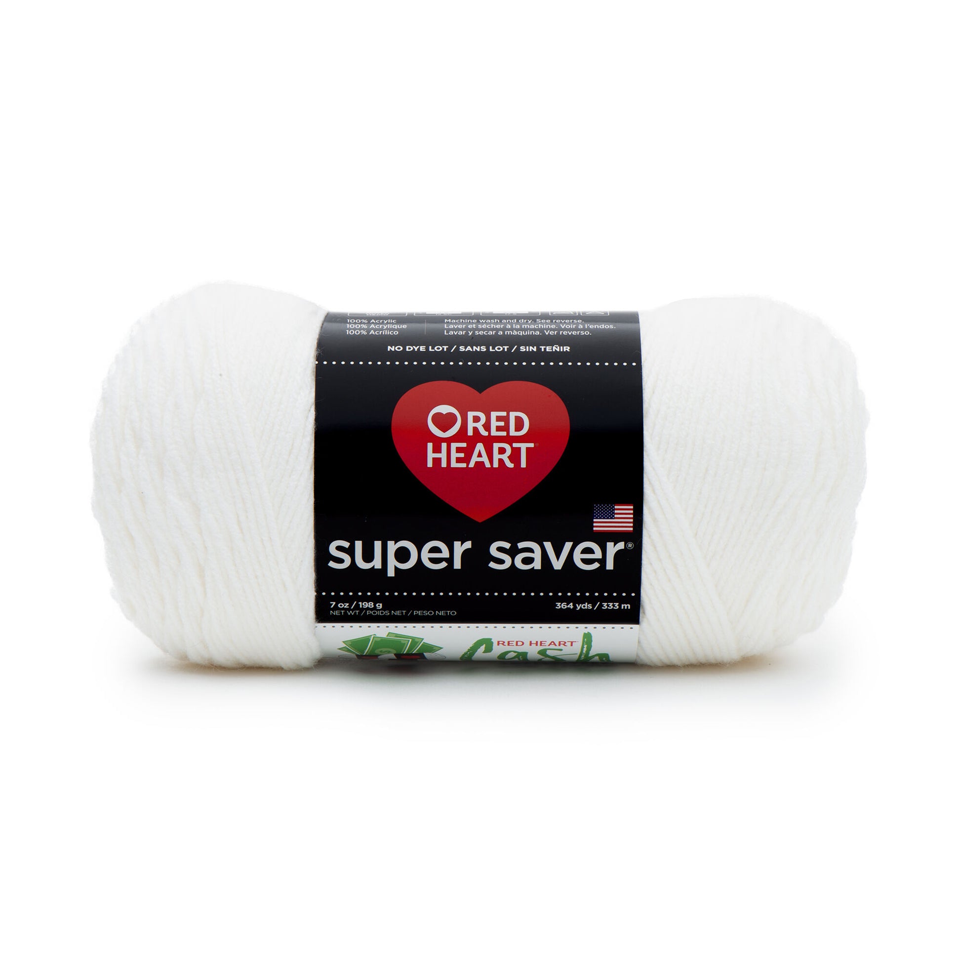 Red Heart Super Saver Yarn, Black 0312, Medium 4, Other