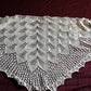 Knit shawl wedding shawl, bridal lace in vanilla white, gift for her (25 colors available)