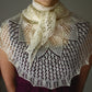 Laced knit shawl