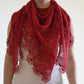 Lace red shawl