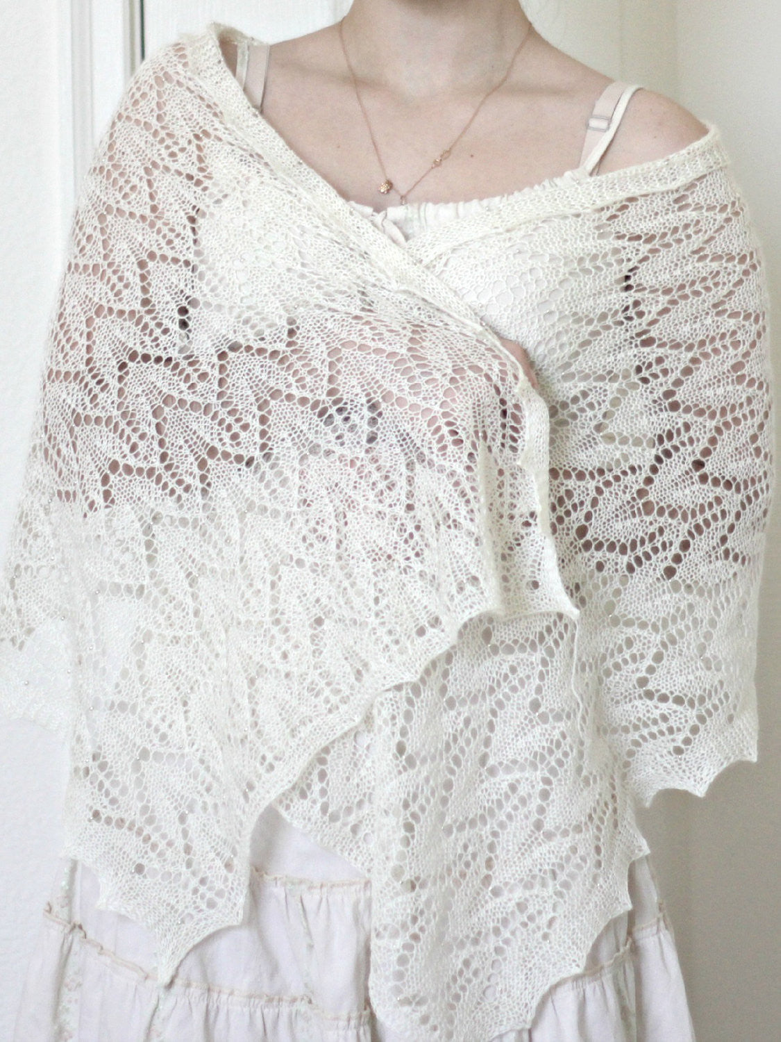 Knitting pattern for Chevron Lace stole