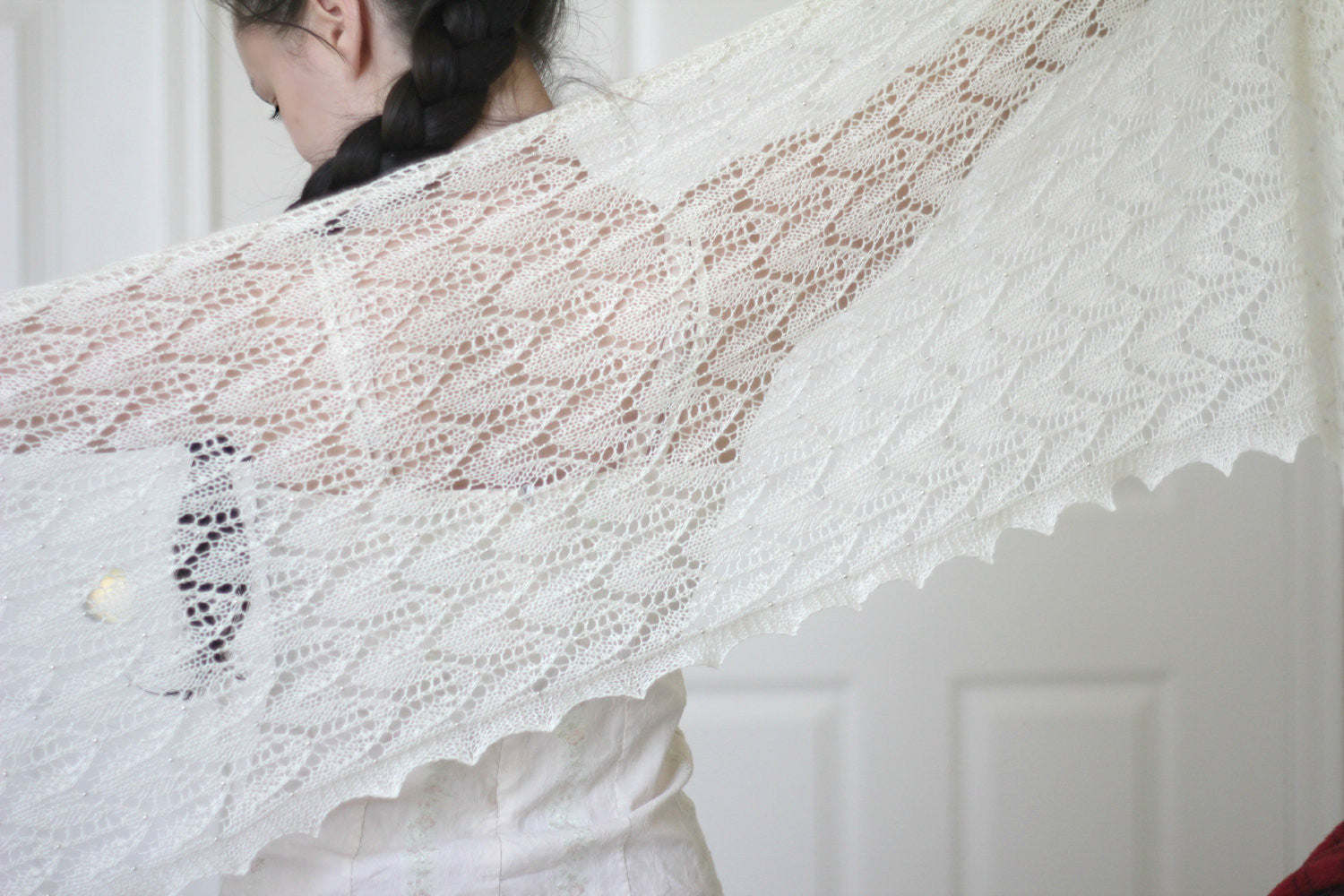 Knitted stole pattern