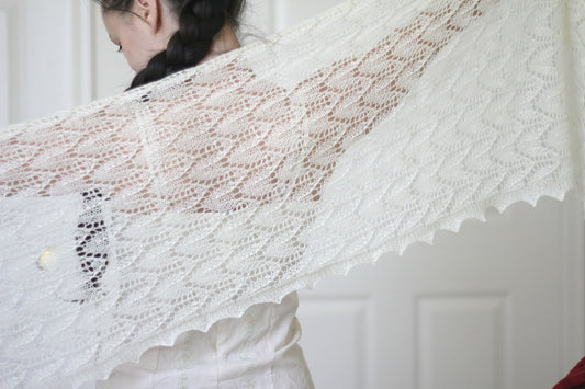 Knitting patterns - 2 knit shawl with seed beads patterns bundle