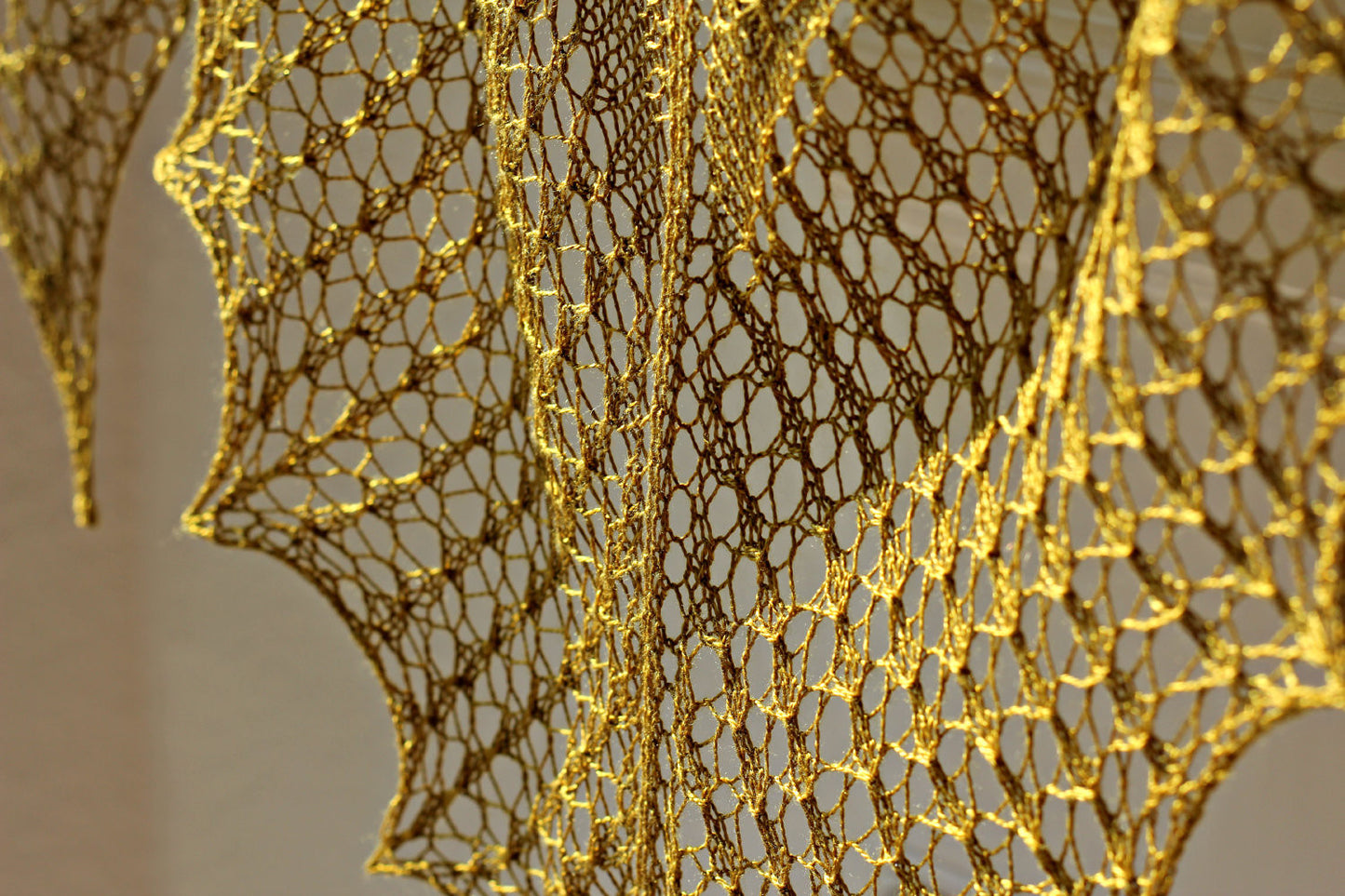 Knit shawl pattern Butterflies in Nets