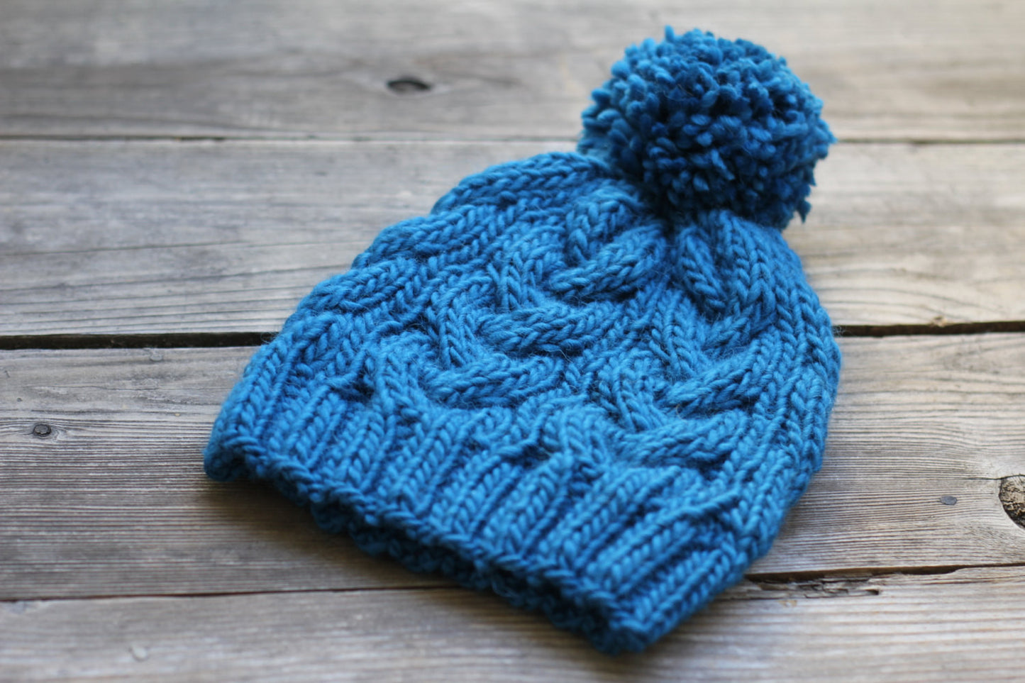 Dark blue knit hat
