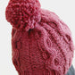 Wine red knit hat