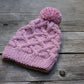 Knit cable hat