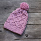 Knit pink hat