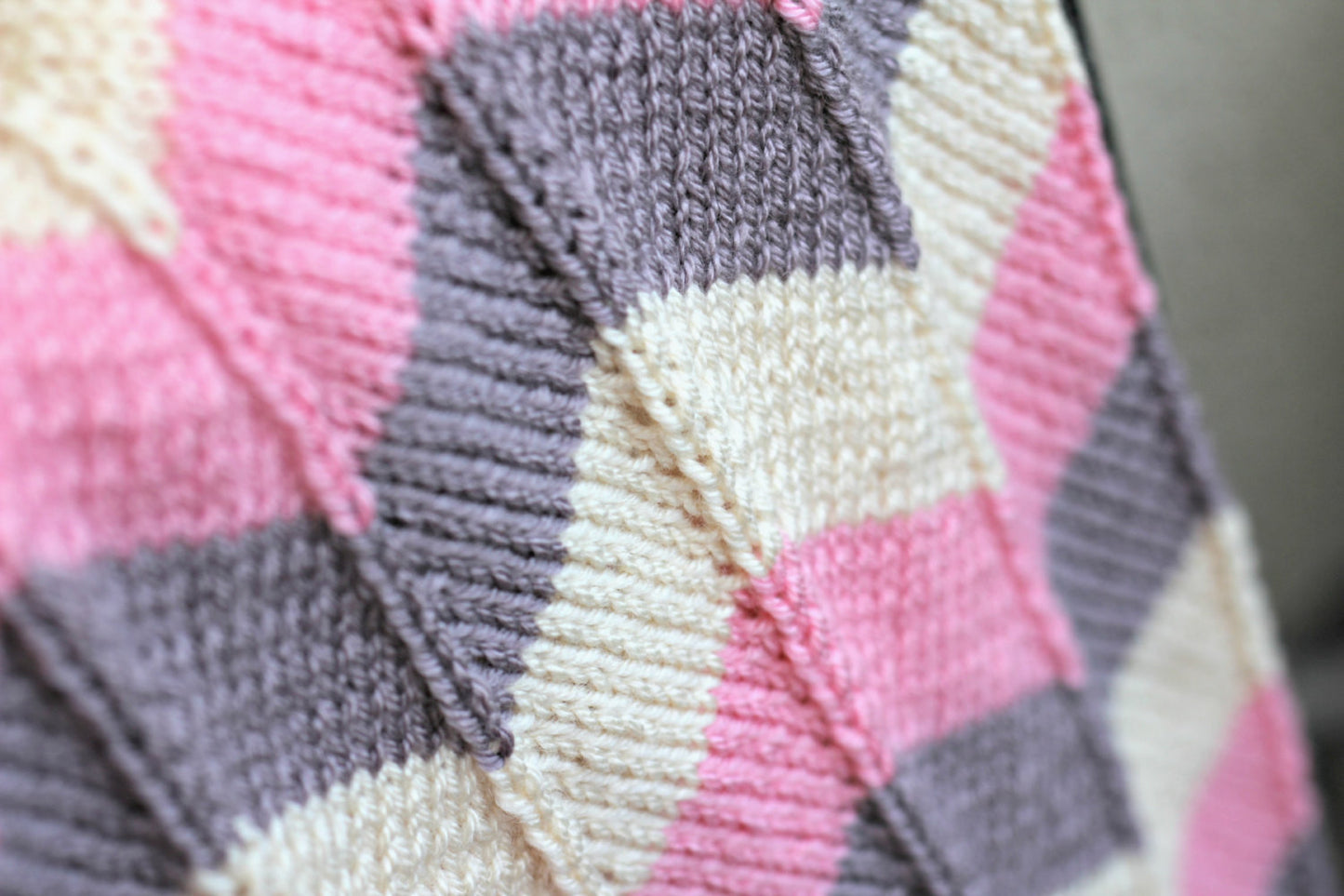 Knit baby blanket