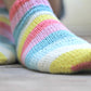 Knit socks in a striped wool, ankle socks, short socks