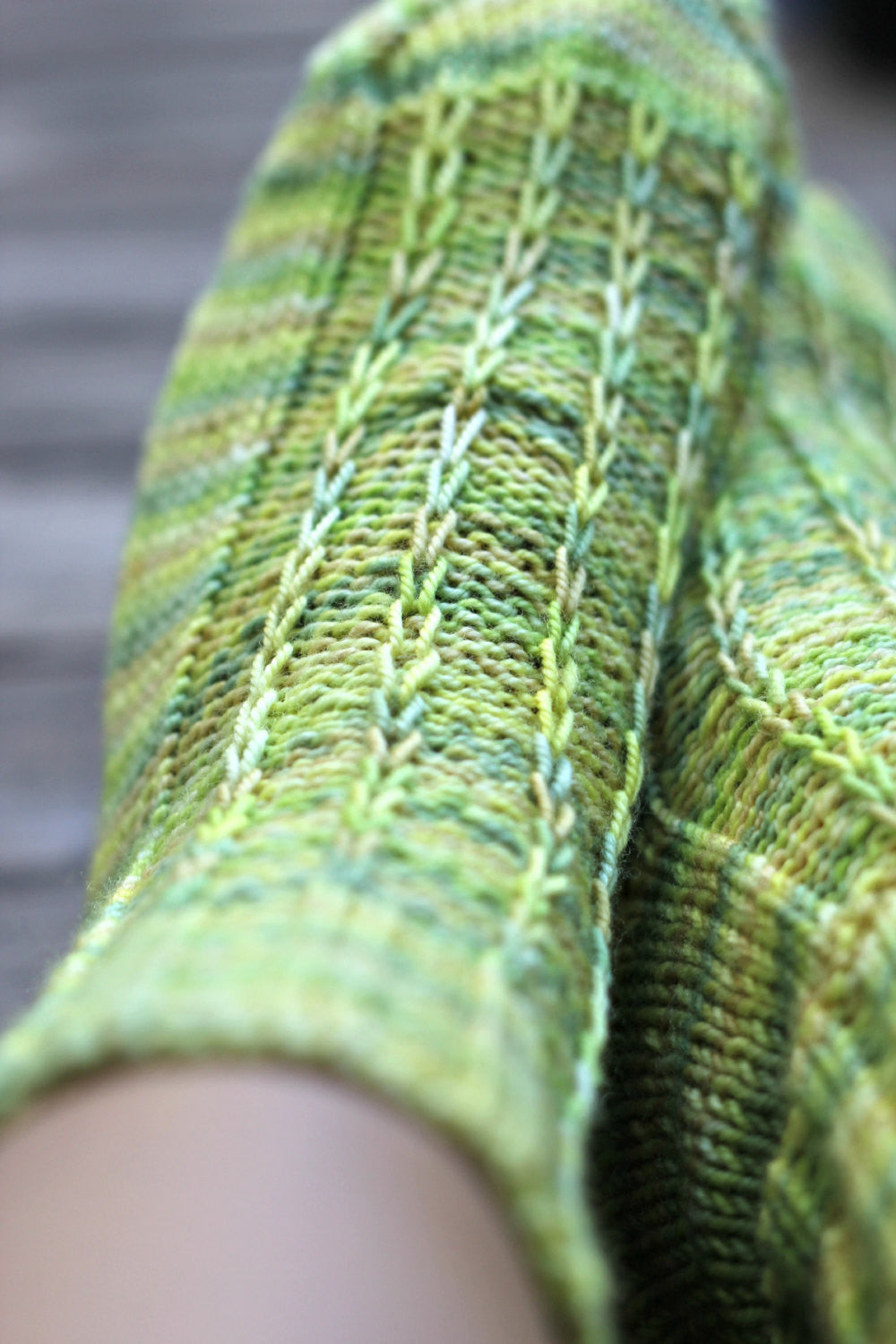 Knit socks for women, wool socks in yellow green color, gift for her