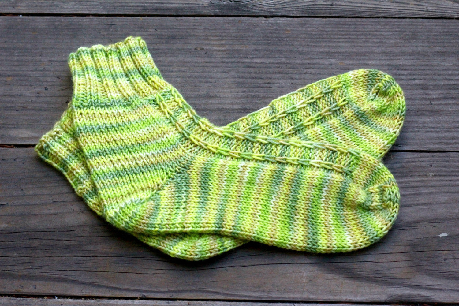 Knit cozy socks