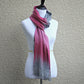 Handwoven pink scarf