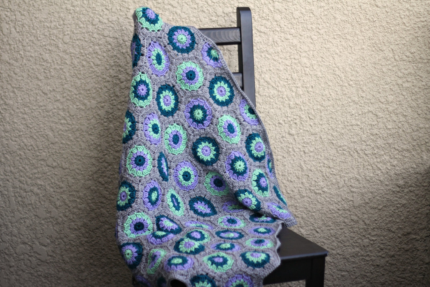 Crochet baby boy blanket
