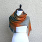 Orange grey scarf