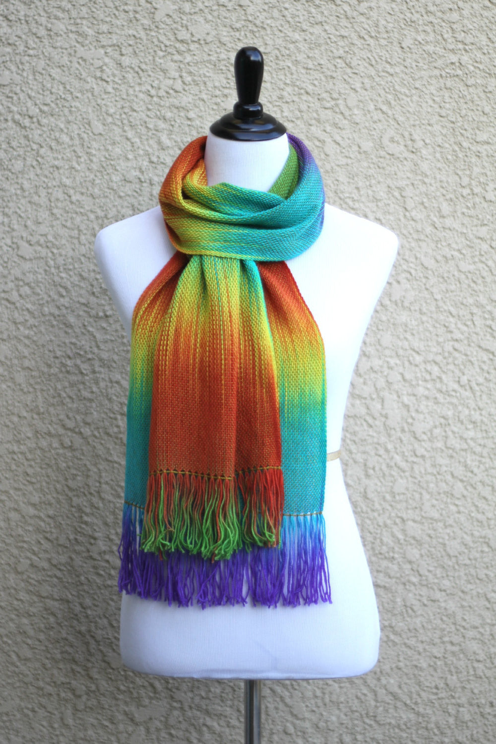 Colorful woven scarf