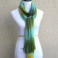 Green woven scarf