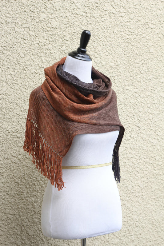 Brown chocolate woven wrap