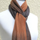 Chocolate brown scarf