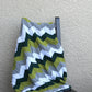Green and grey baby blanket