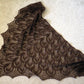 Brown lace shawl