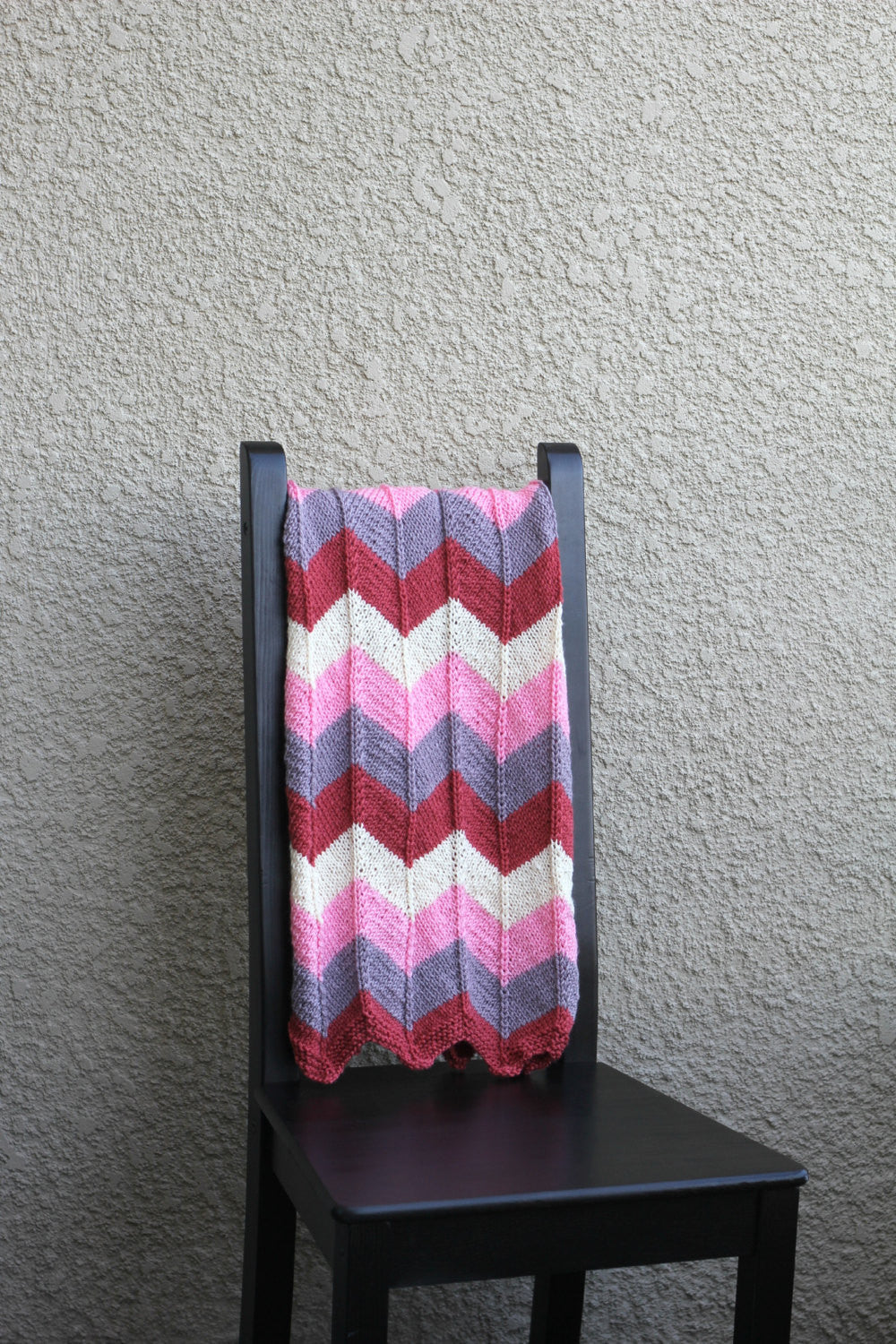 Knit baby blanket
