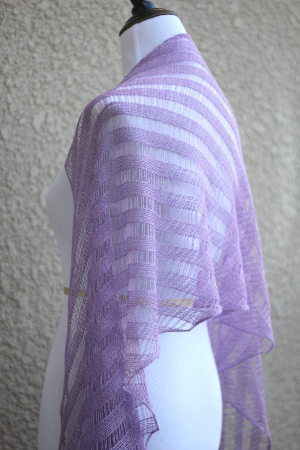 Knit lace elegant shawl