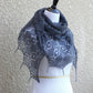 Knitting pattern - Morning Dew shawl with beads and tails