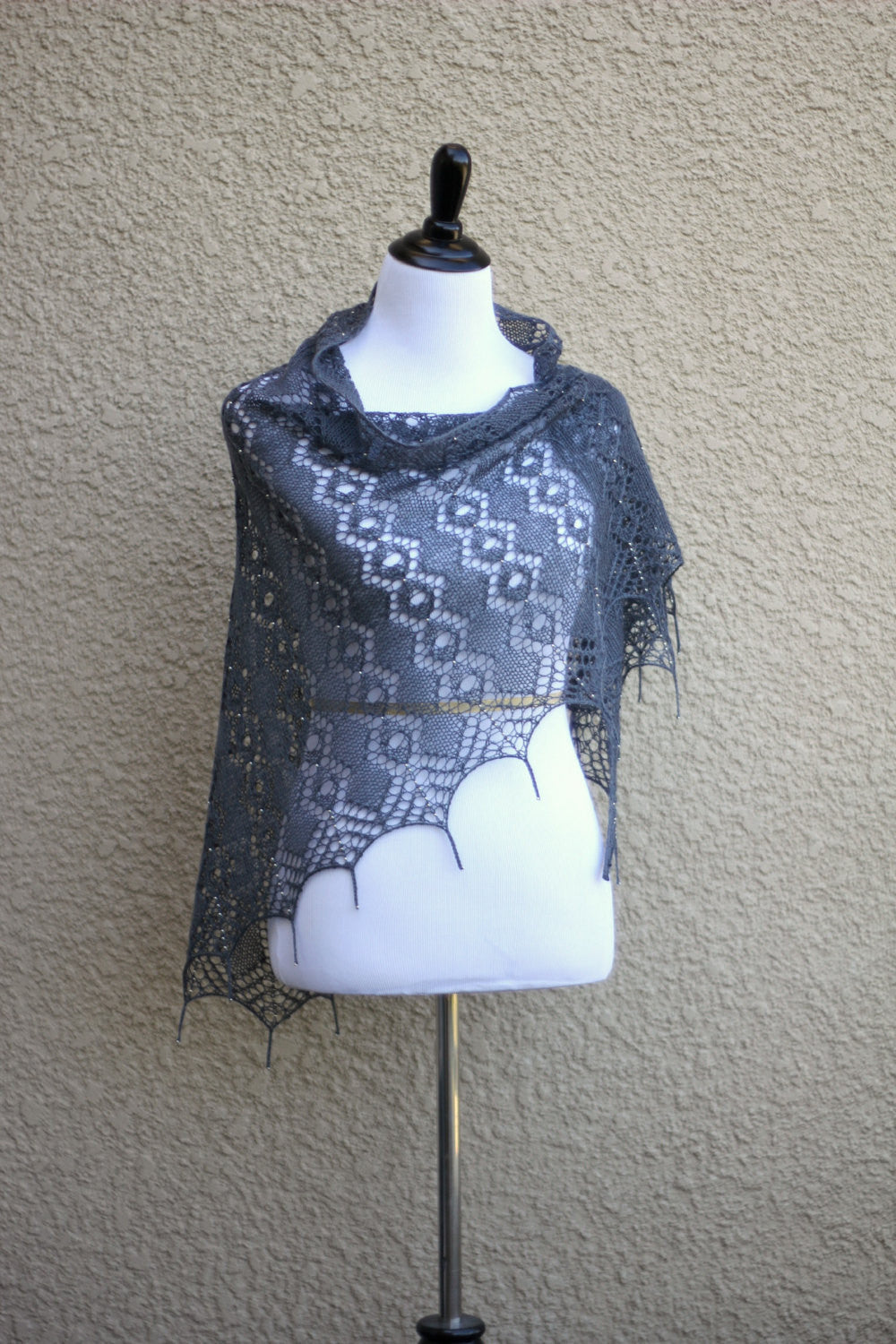 Morning Dew shawl knitting pattern