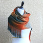 Orange and teal scarf