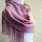 Pashmina scarf in pink and yellow