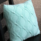 Knit pillow case pattern, knitting pattern, home decor, DIY knitted tutorial - Rombic Pillow cover